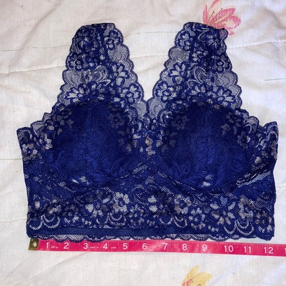 Bra size 32B blue lace NWOT - Picture 8 of 10